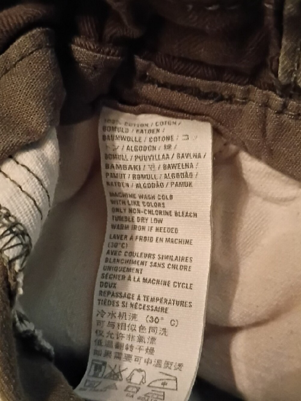 Abercrombie & Fitch Olive Green Cargo Shorts with Drawstring Size 31 - Picture 5 of 8